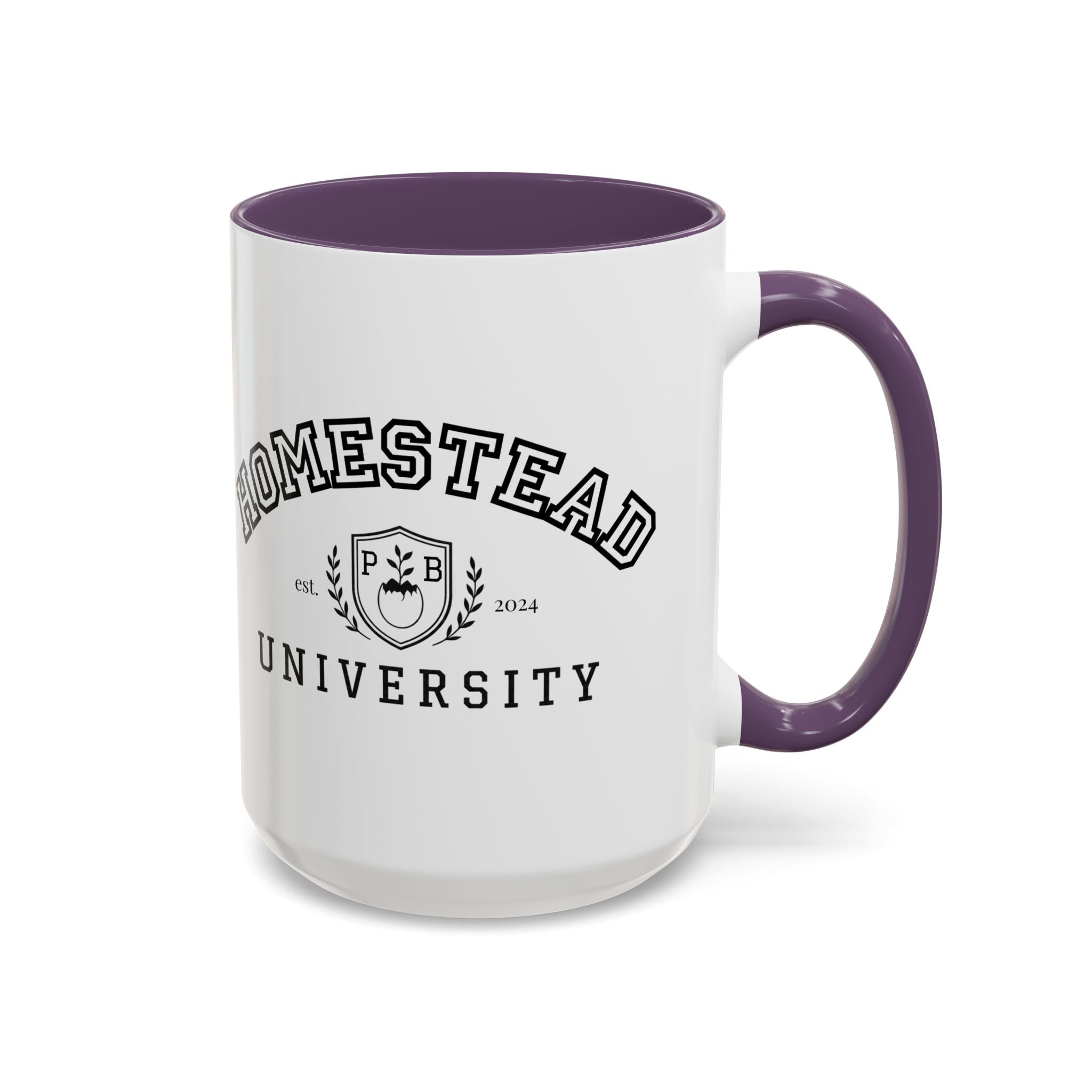 Homestead University Crest Accent Mug