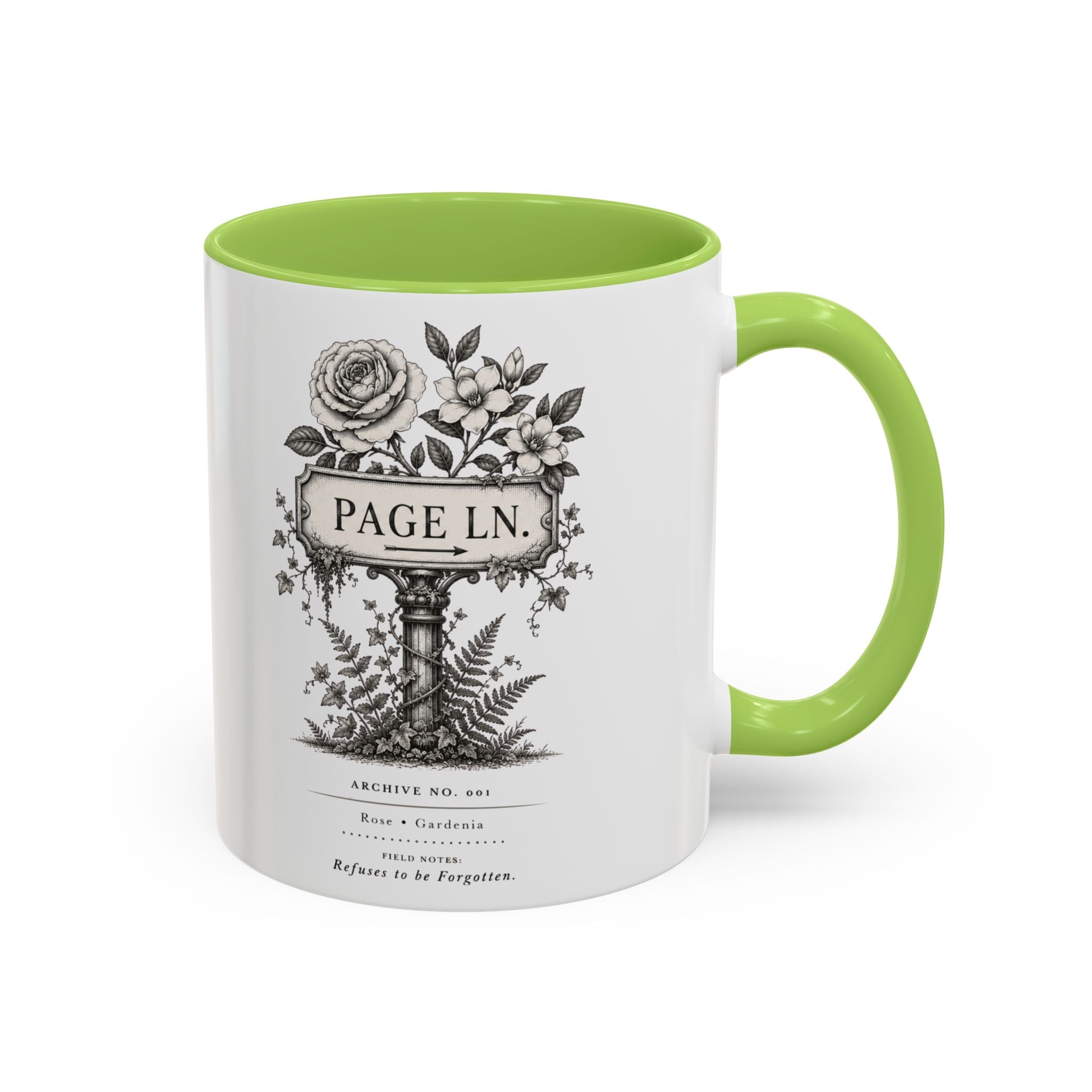 PAGE LN Vintage Floral Accent Mug