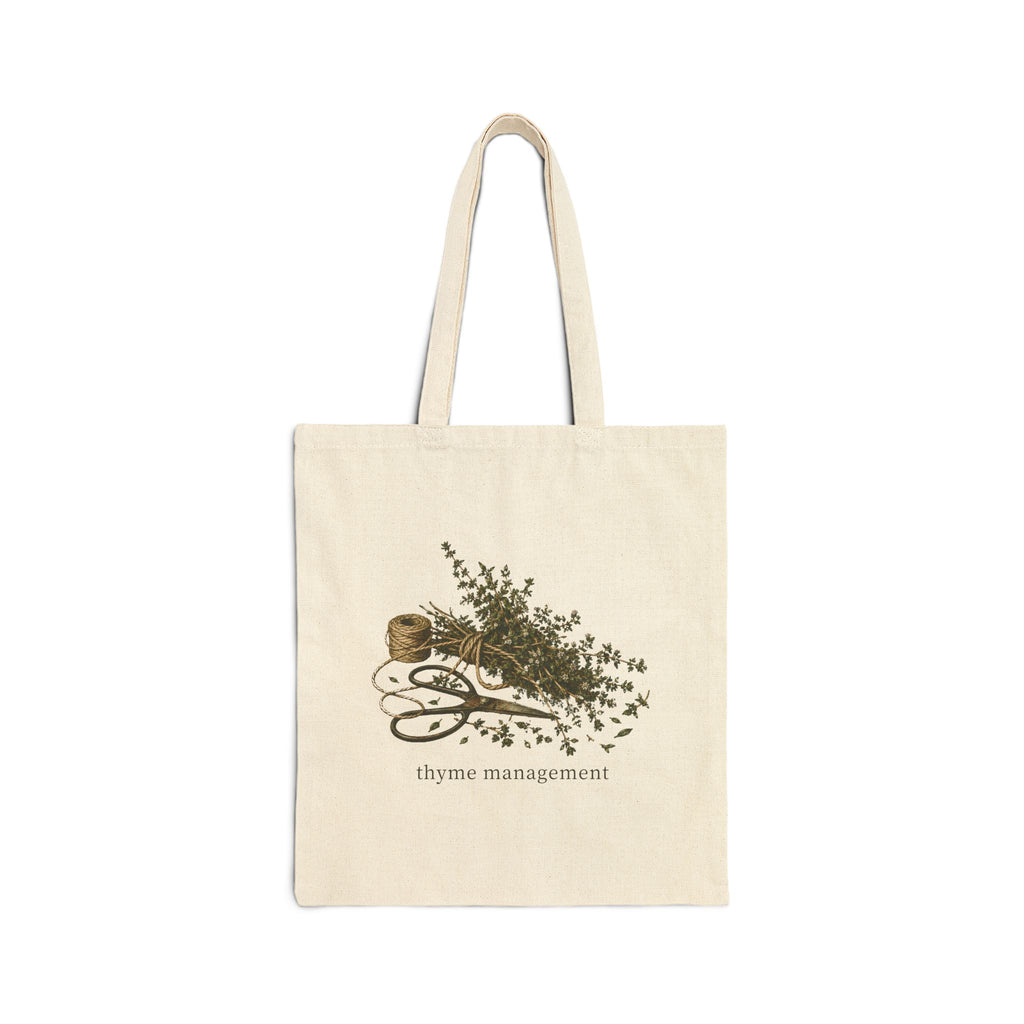 Thyme Management Herbal Cotton Tote Bag