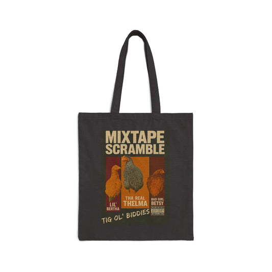 Vintage Mixtape Scramble Tote Bag