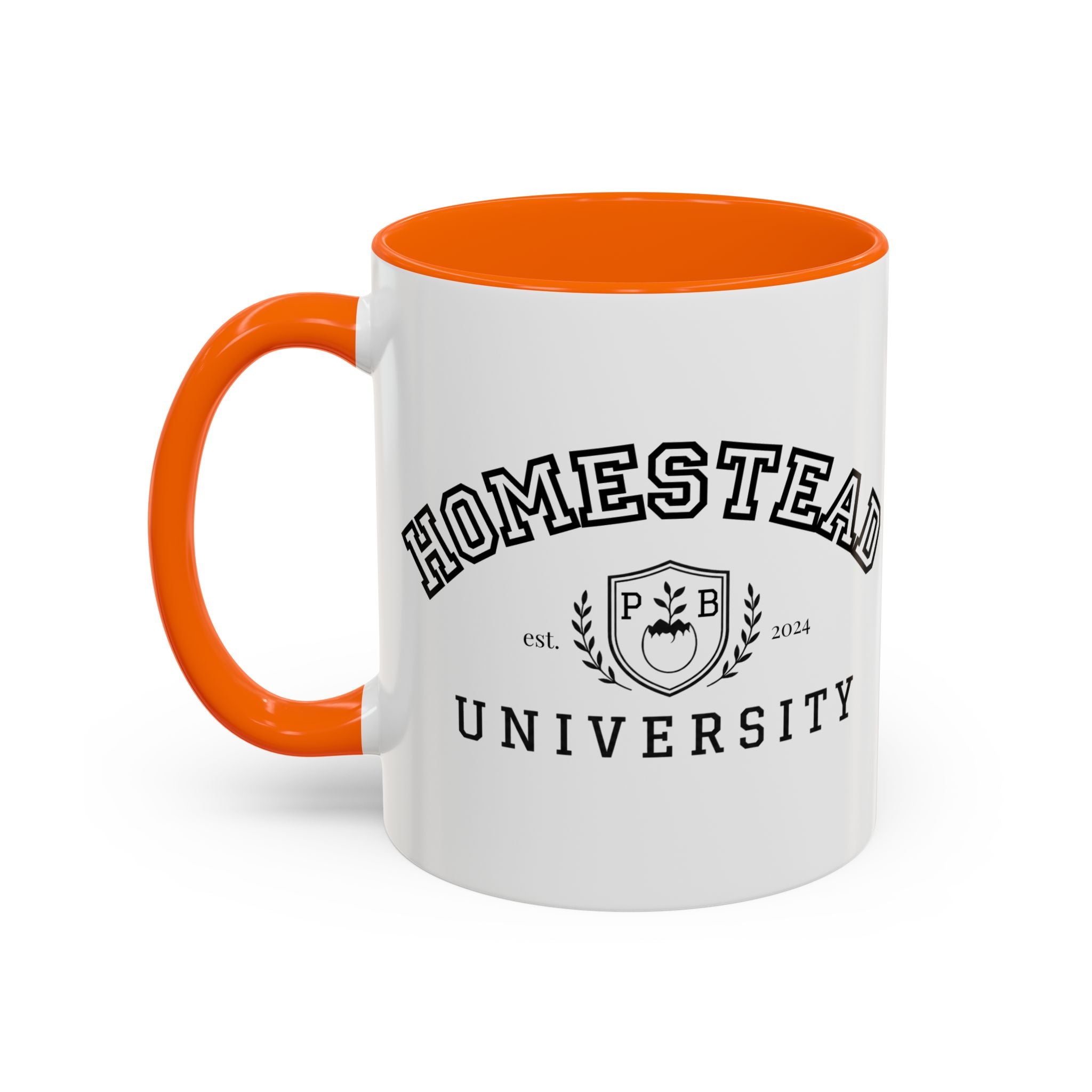 Homestead University Crest Accent Mug