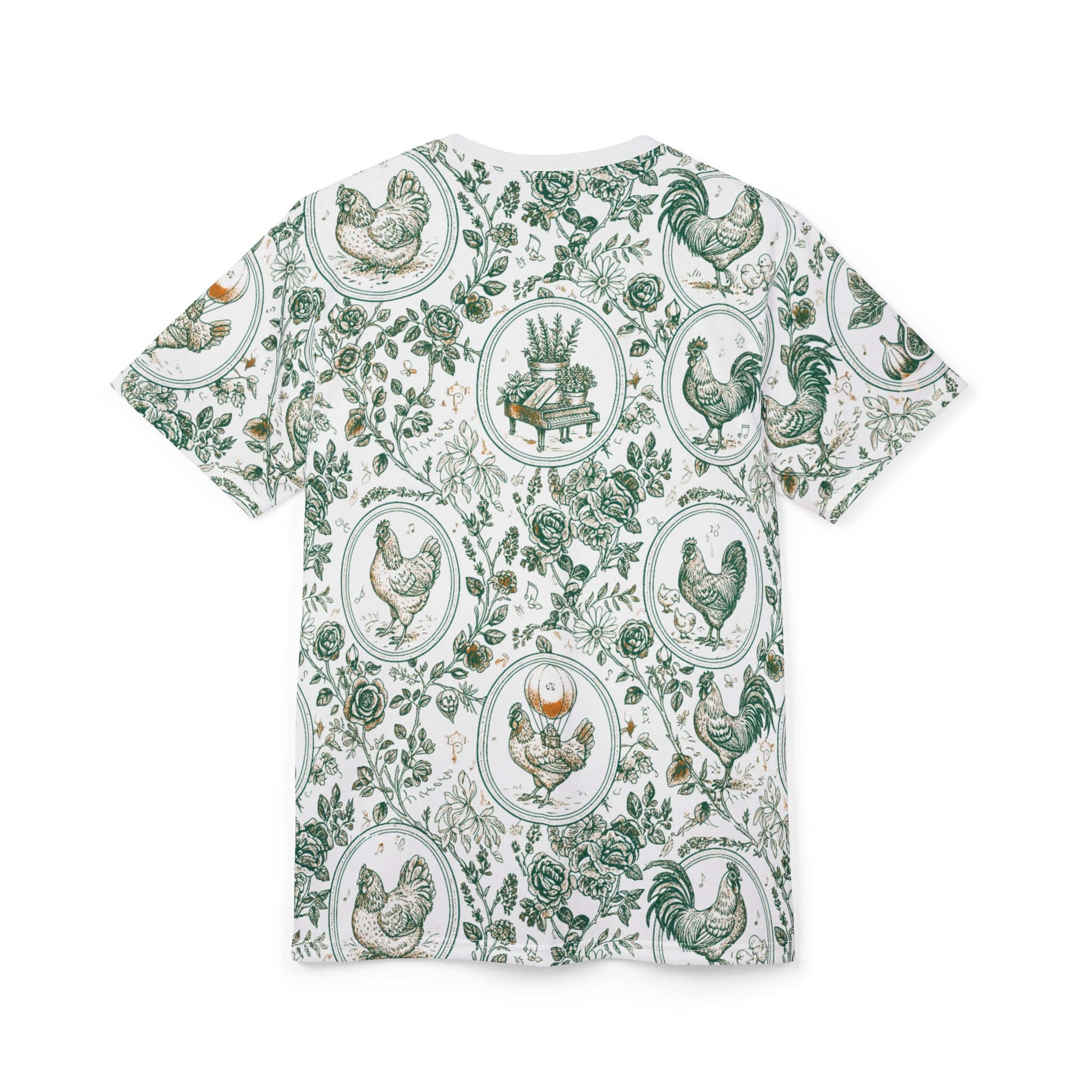 Botanical Coop Toile Vintage Farmhouse Tee