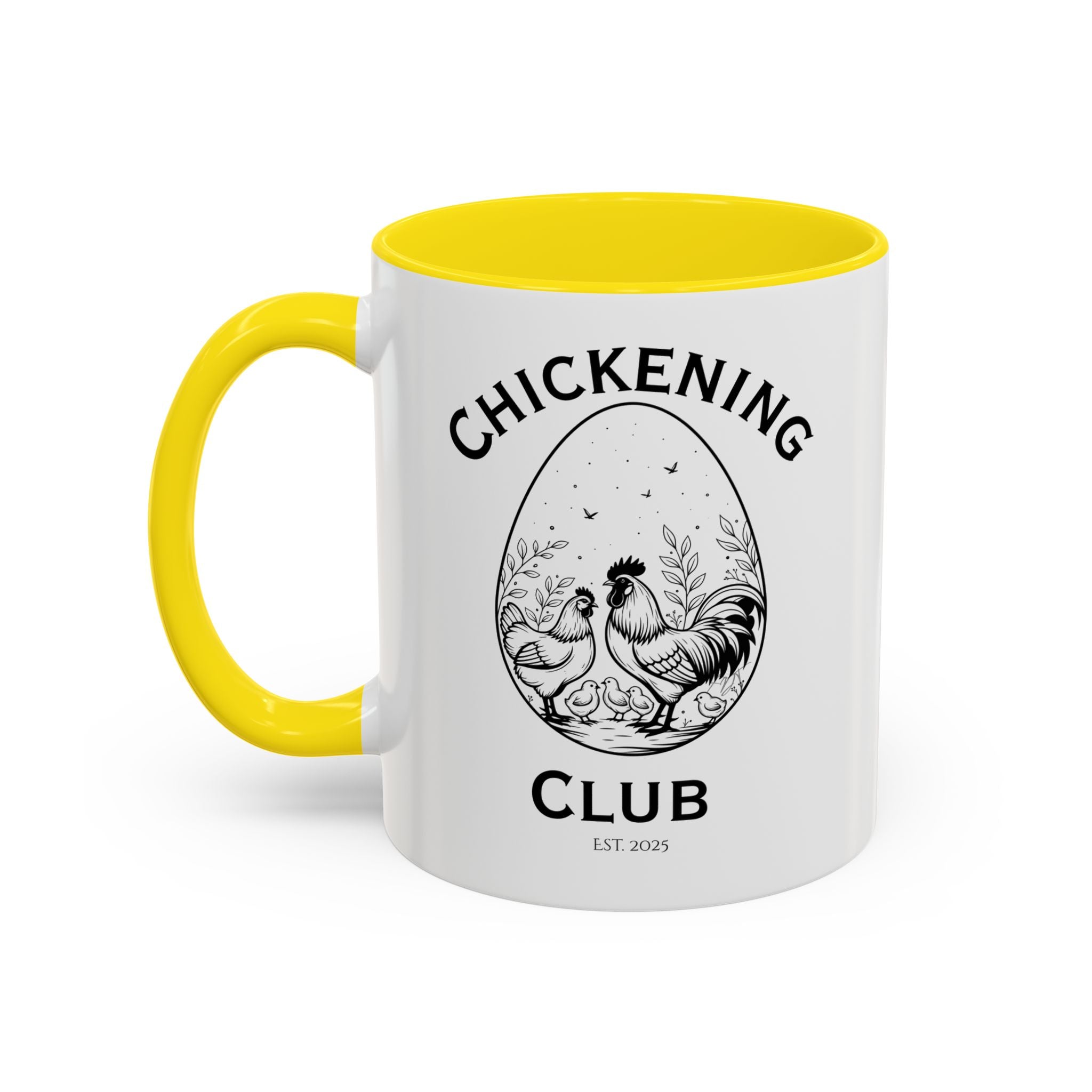 Chickening Club Ceramic Accent Mug: Your Morning Ritual, Elevated