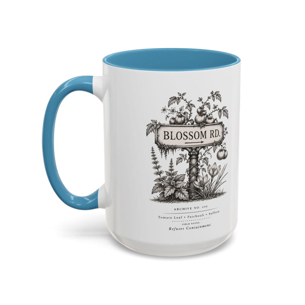 BLOSSOM RD Vintage Botanical Ceramic Accent Mug