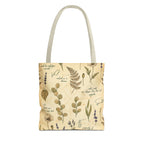 Field Guide Vintage Botanical Sketch Tote Bag
