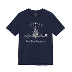 Tend Your Frequency: Adjust Accordingly Moon Phase Botanical Tee