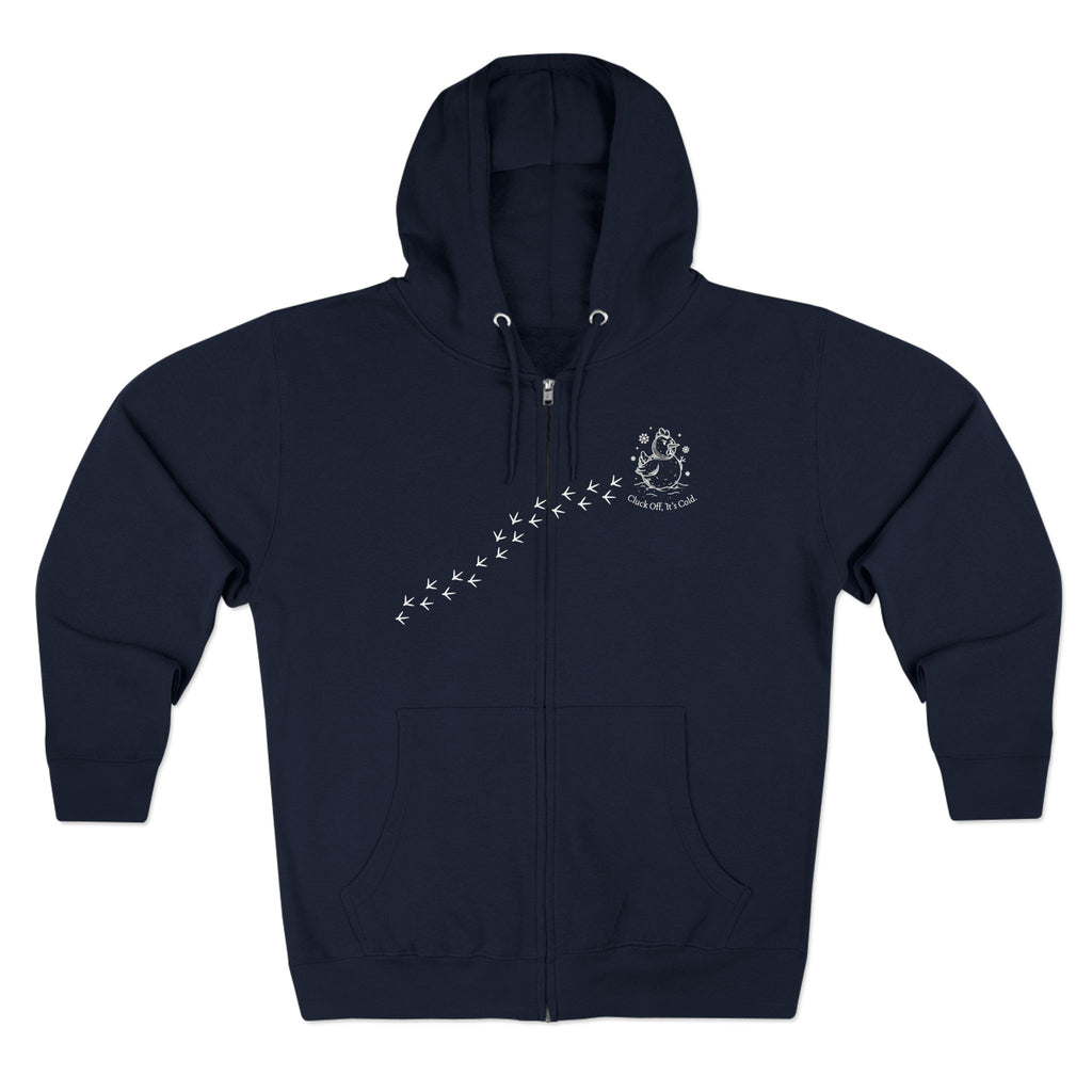 Chickening Club Winter Wonderland Snow Globe Zip Hoodie