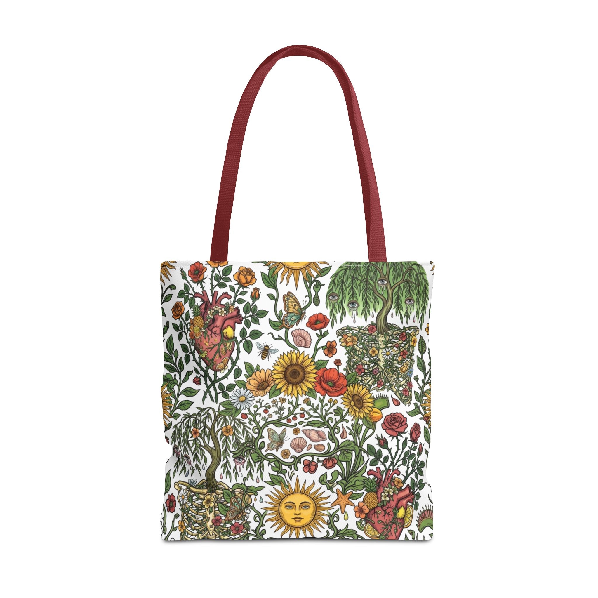 Sunny Anatomical Floral Fantasy Garden Eco Shopper Tote Bag