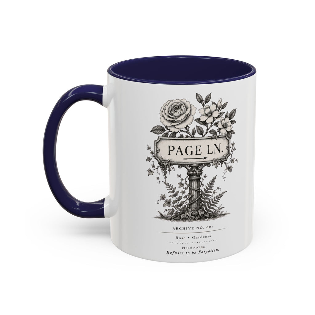 PAGE LN Vintage Floral Accent Mug