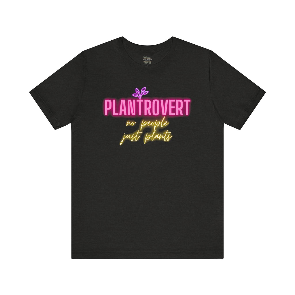 Plantrovert No People Just Plants Neon Tee