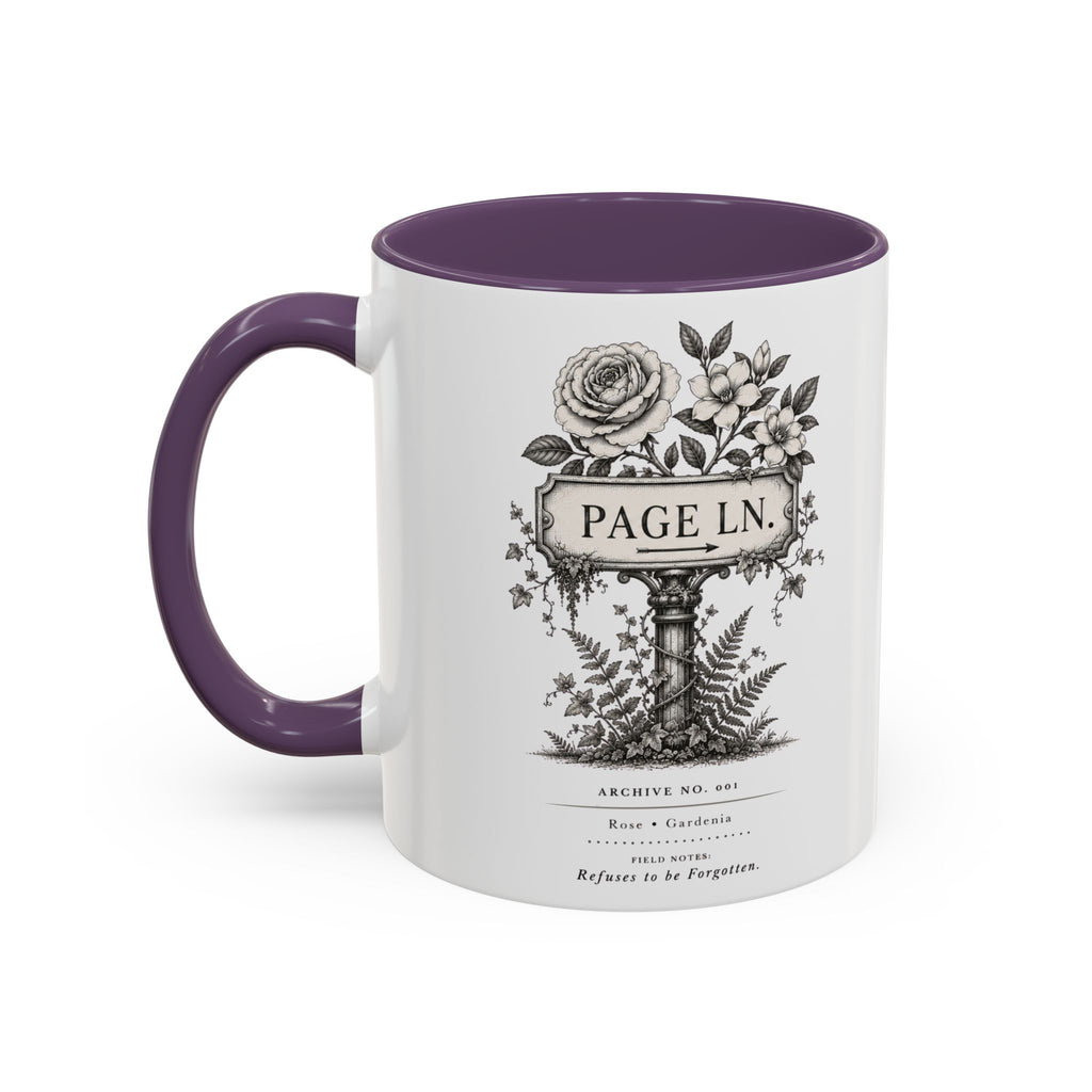 PAGE LN Vintage Floral Accent Mug
