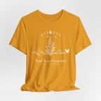 Tend Your Frequency: Adjust Accordingly Moon Phase Botanical Tee
