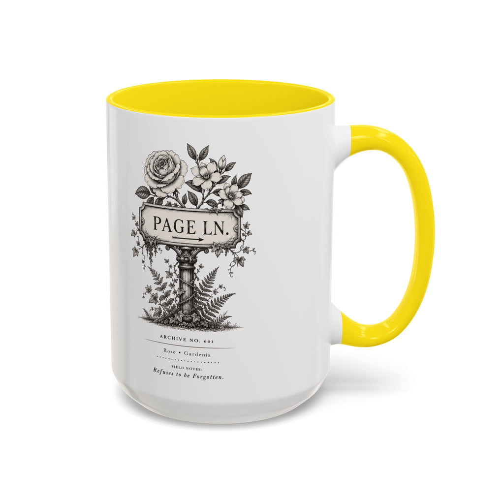 PAGE LN Vintage Floral Accent Mug
