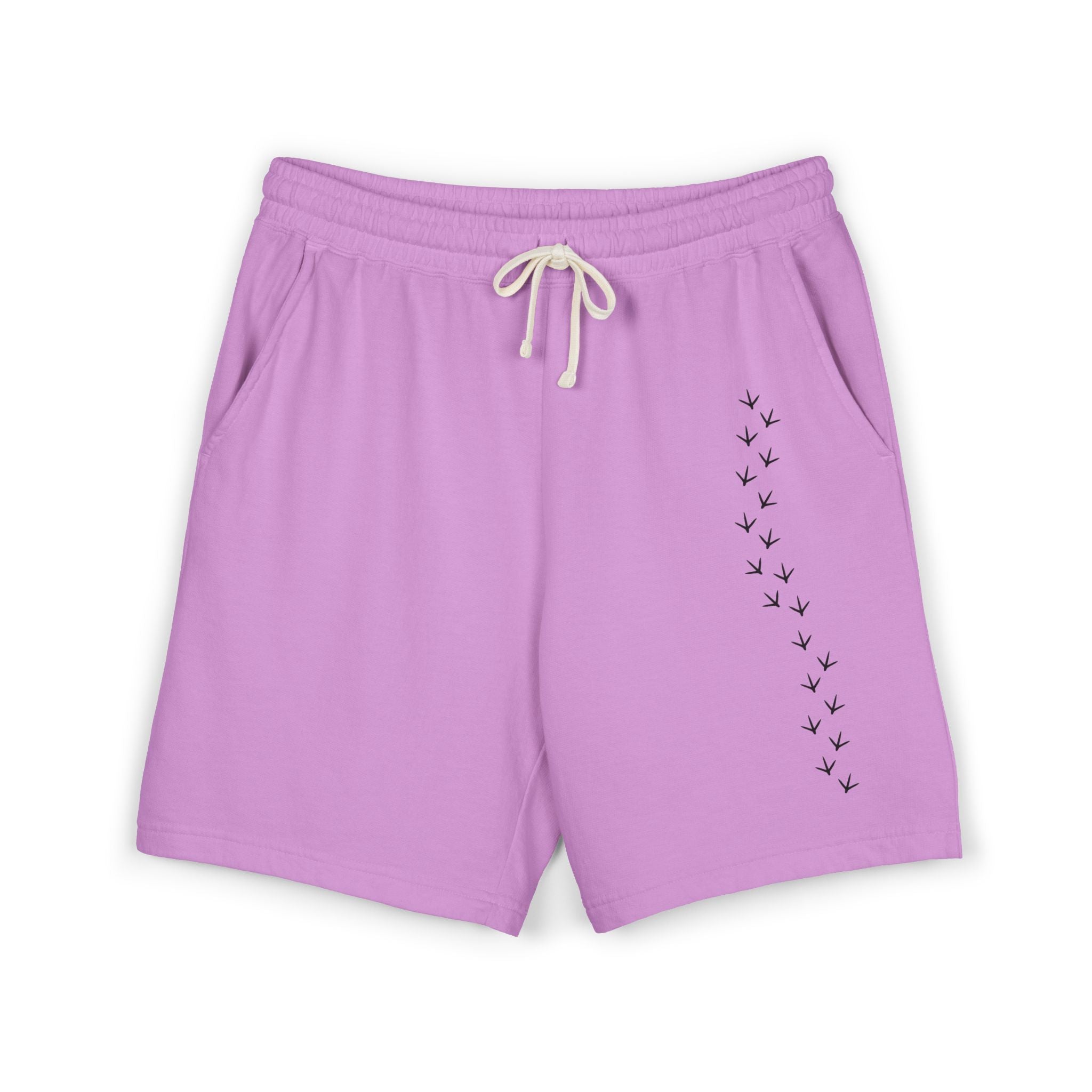 Chicken Footprint Strut Shorts for Free-Range Living