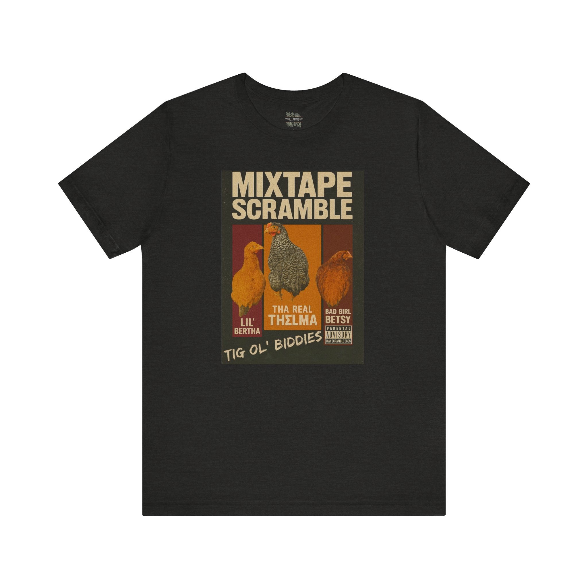 Mixtape Scramble Retro Bootleg Chickens Short Sleeve Tee