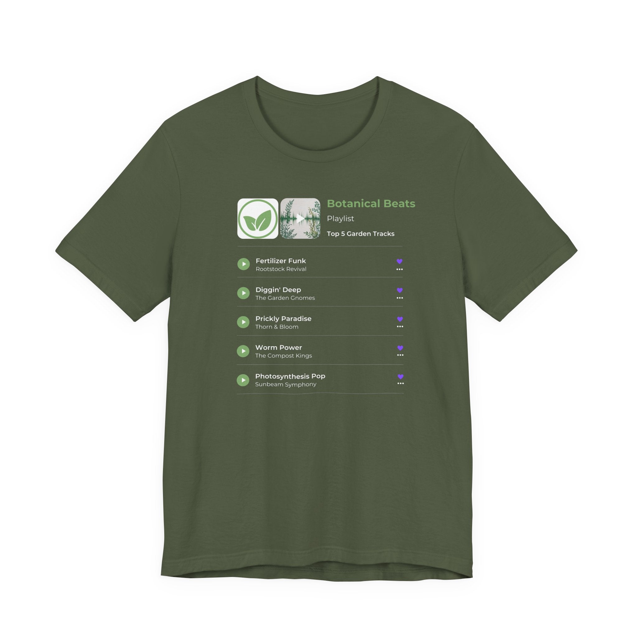 Botanical Beats Short Sleeve Tee - Your Garden Grooves Playlist