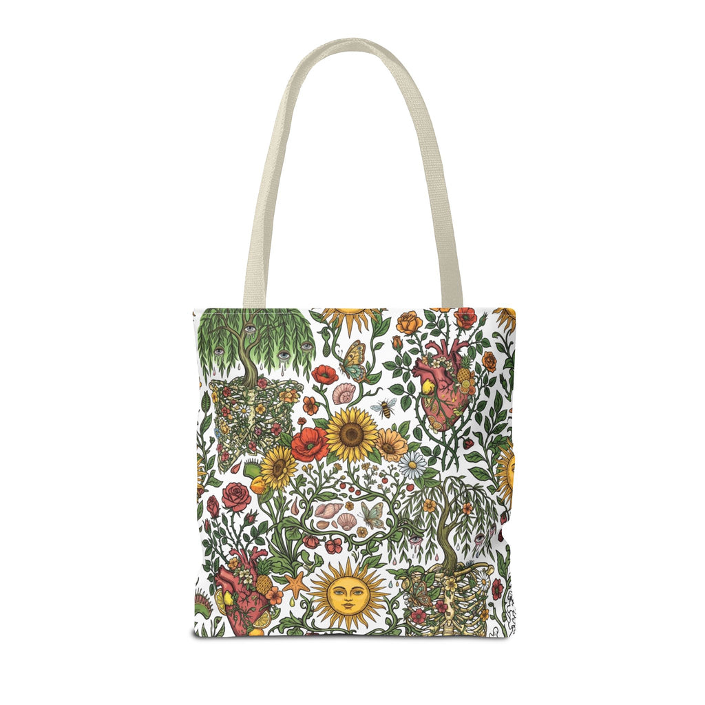 Sunny Anatomical Floral Fantasy Garden Eco Shopper Tote Bag