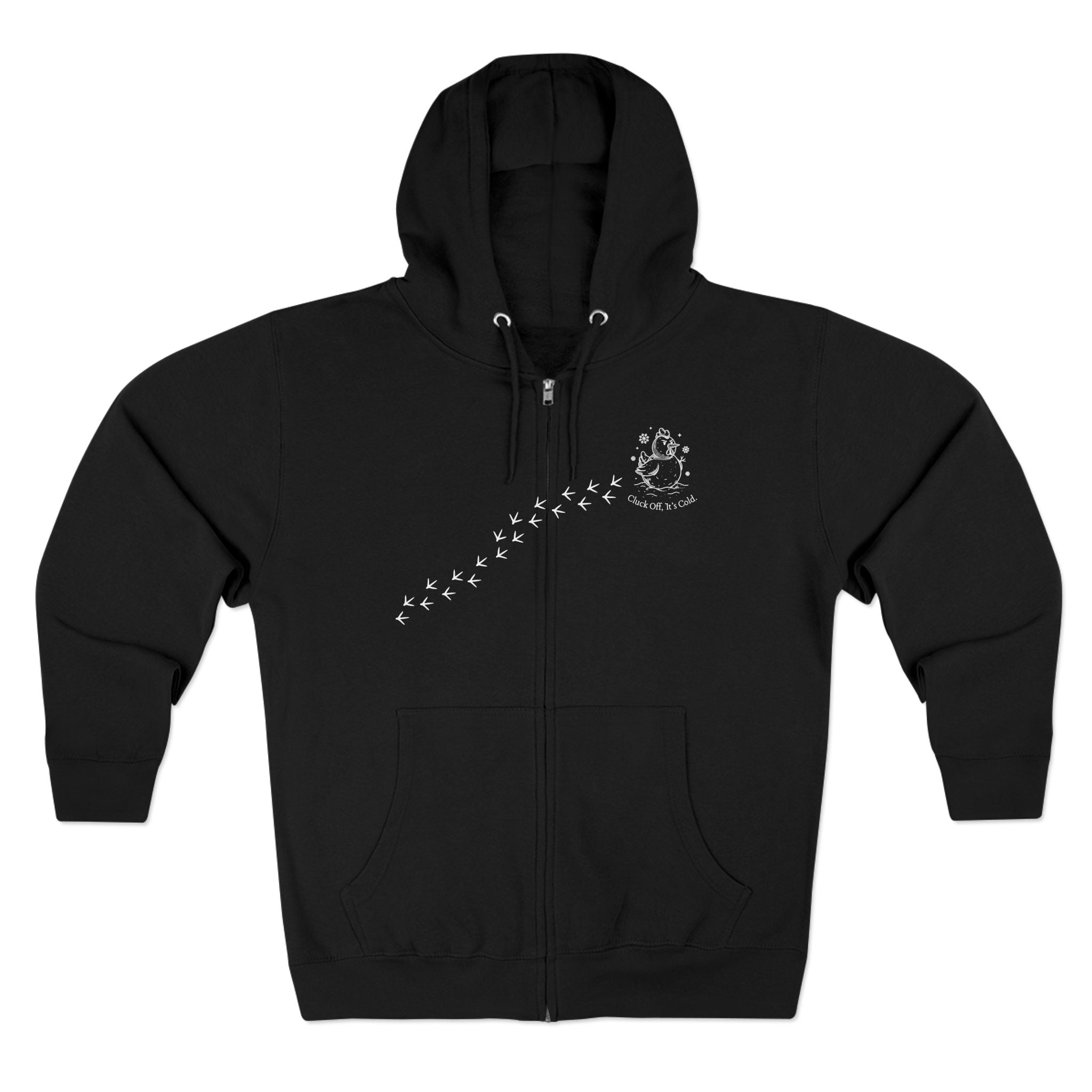 Chickening Club Winter Wonderland Snow Globe Zip Hoodie