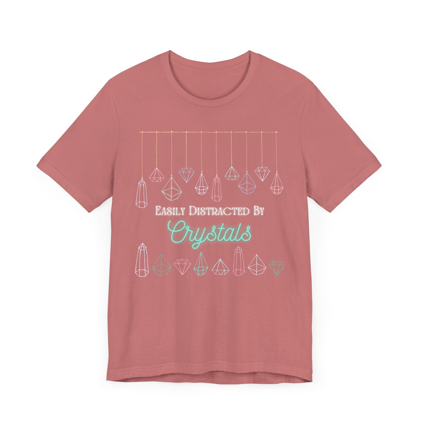 Distracted by Crystals Unisex Jersey Short Sleeve T-shirt