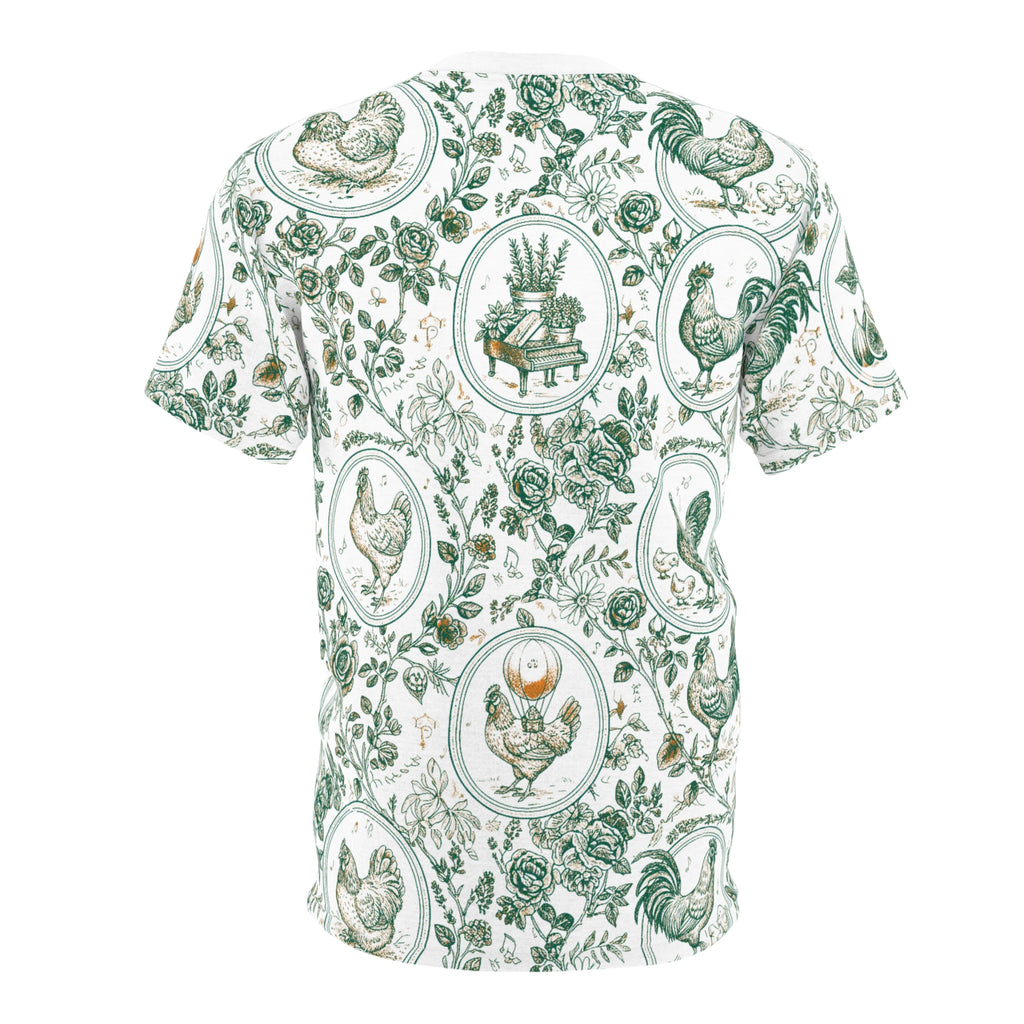 Botanical Coop Toile Vintage Farmhouse Tee