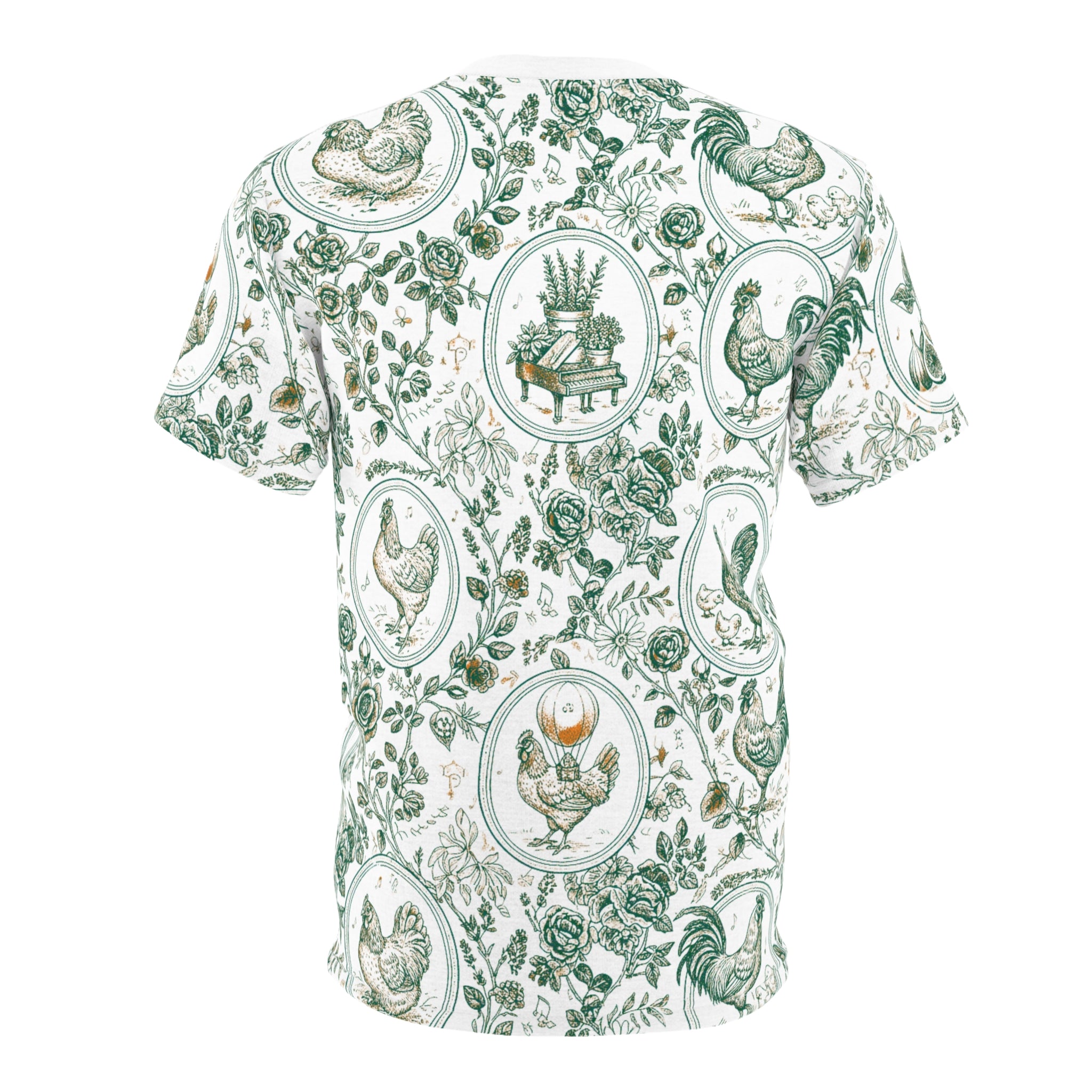 Botanical Coop Toile Vintage Farmhouse Tee