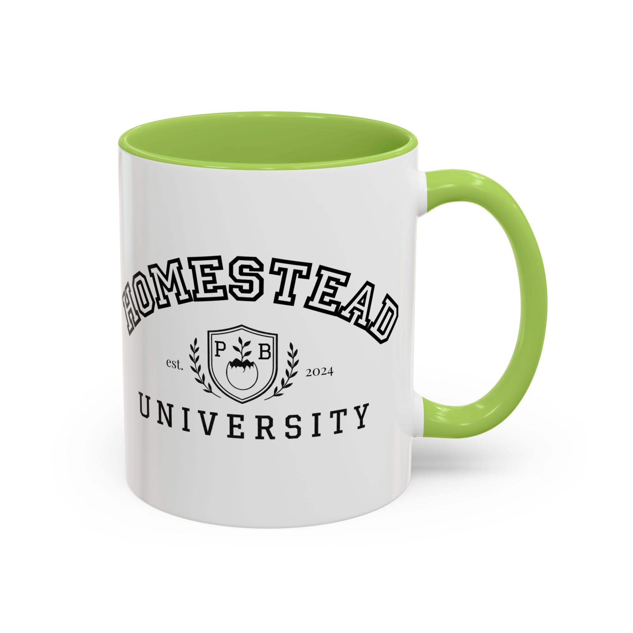 Homestead University Crest Accent Mug