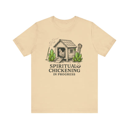 Spiritual Chickening In Progress Tee: Your Zen Awaits