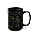 Nocturne Bloom Black Ceramic Mug