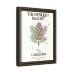 Capricorn The Resilient Realist Pine Framed Matte Canvas