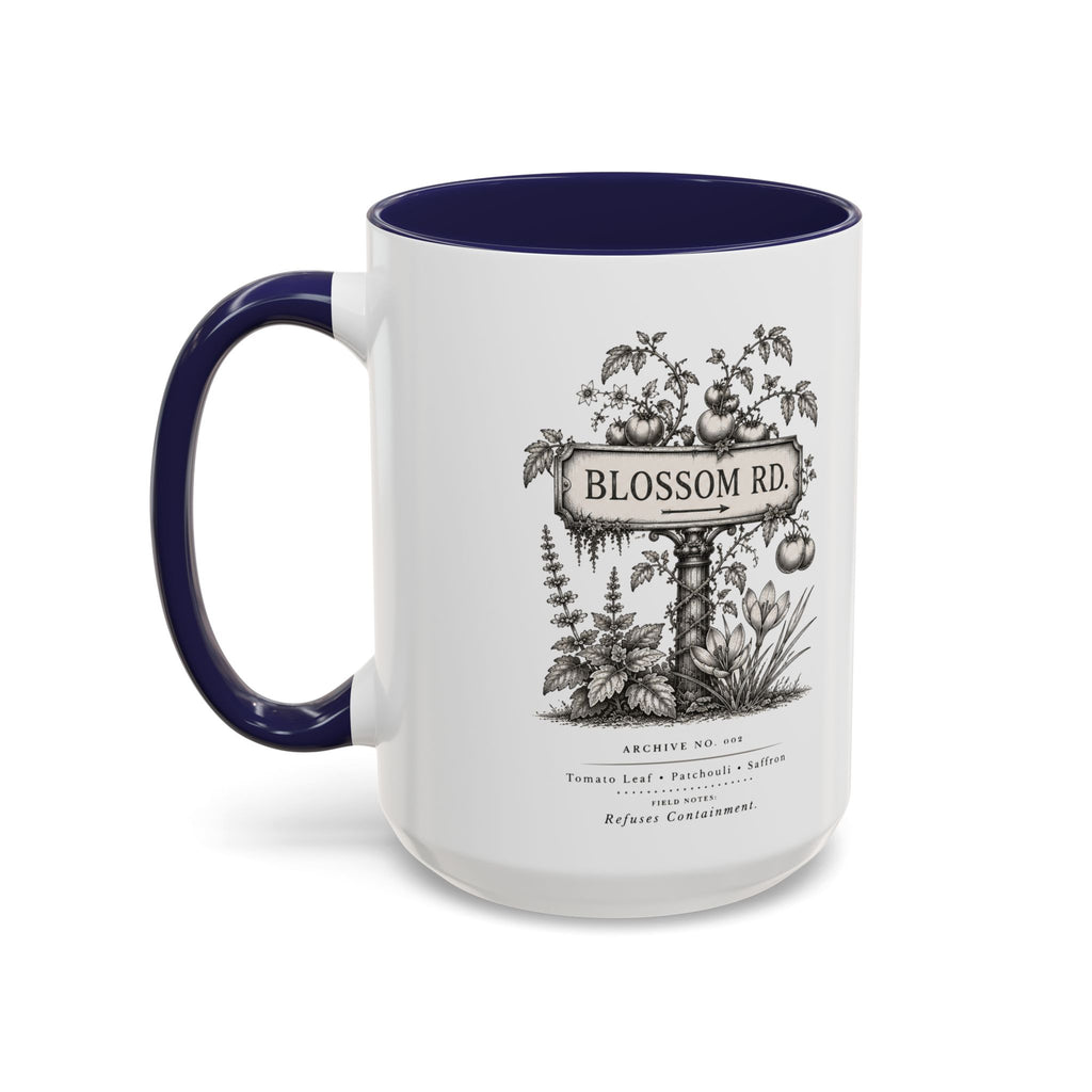 BLOSSOM RD Vintage Botanical Ceramic Accent Mug