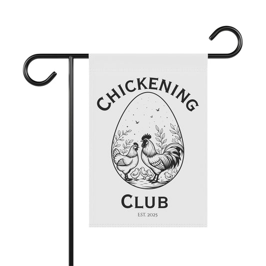 Chickening Club Garden Banner