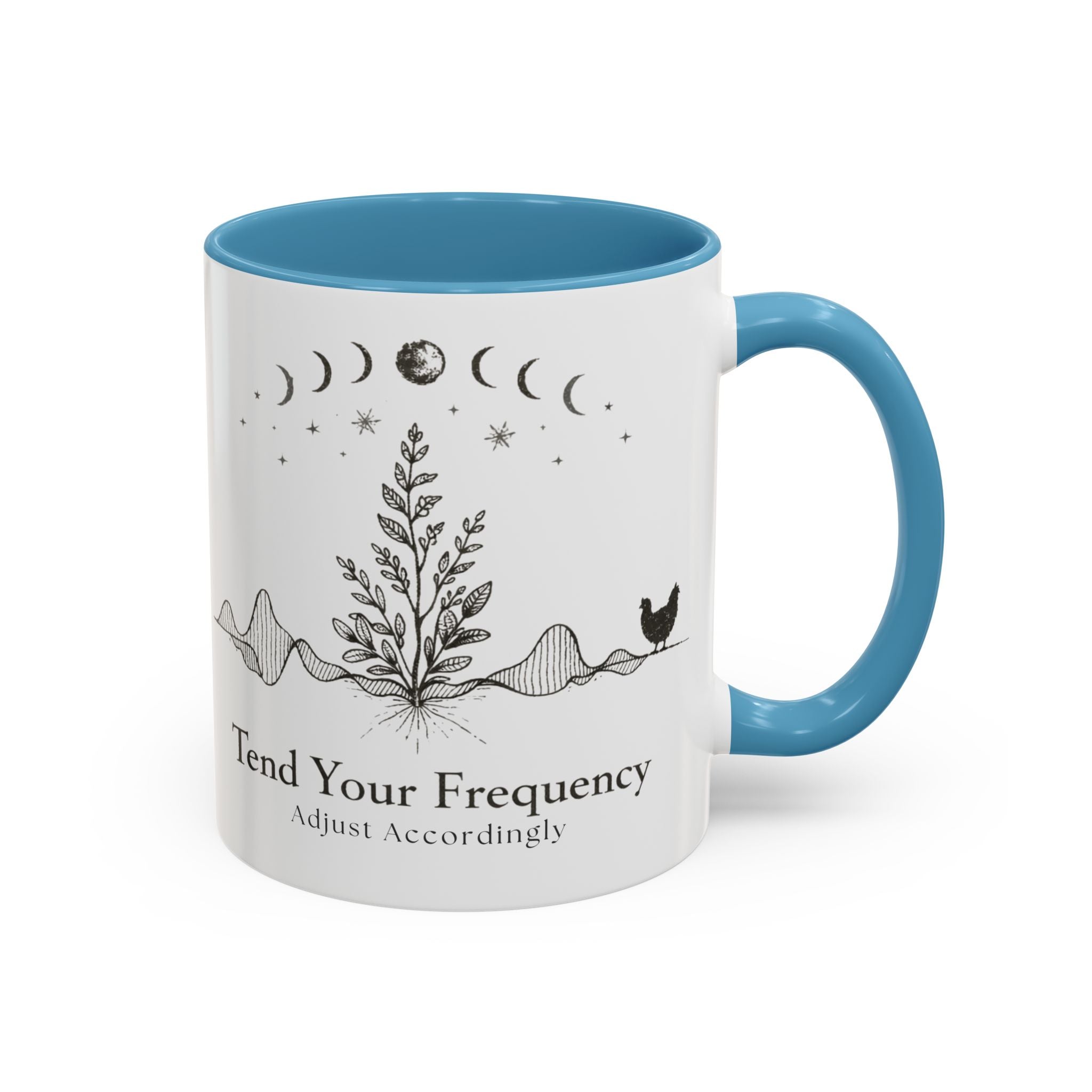 Tend Your Frequency:Adjust Accordingly Accent Coffee Mug