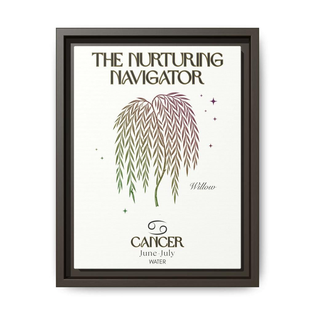 Cancer The Nurturing Navigator Willow Framed Matte Canvas