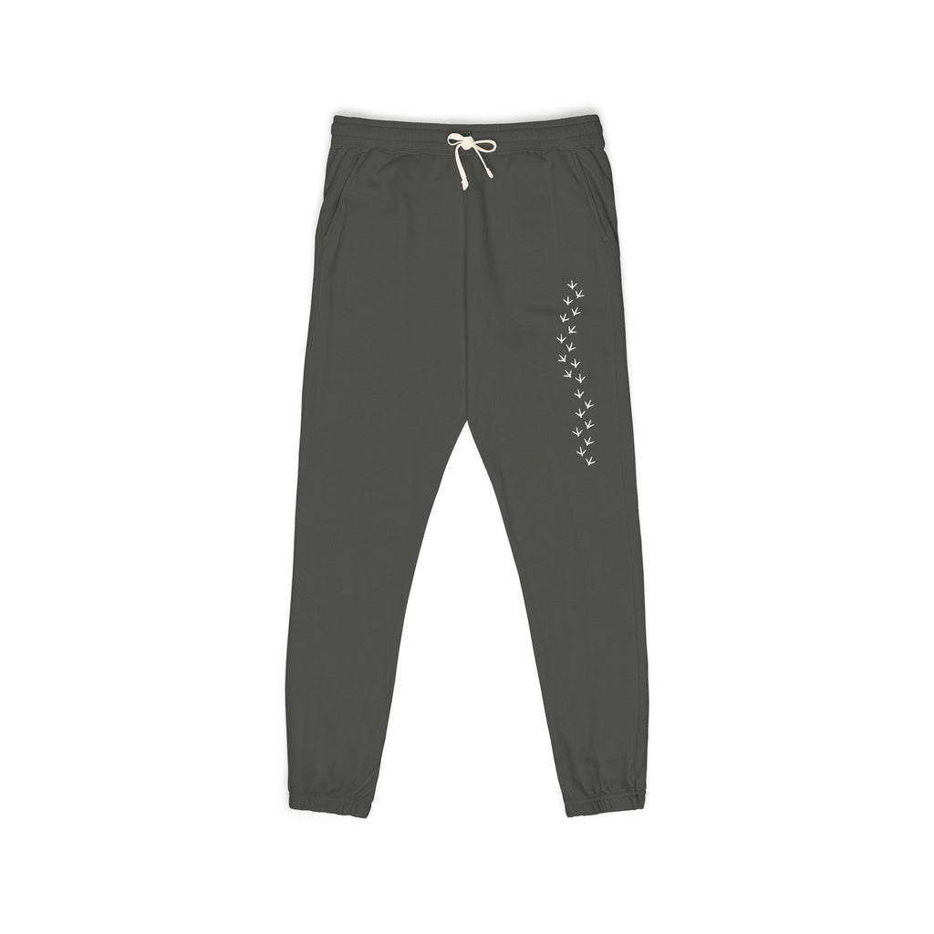 Chicken Footprint Fleece Sweatpants