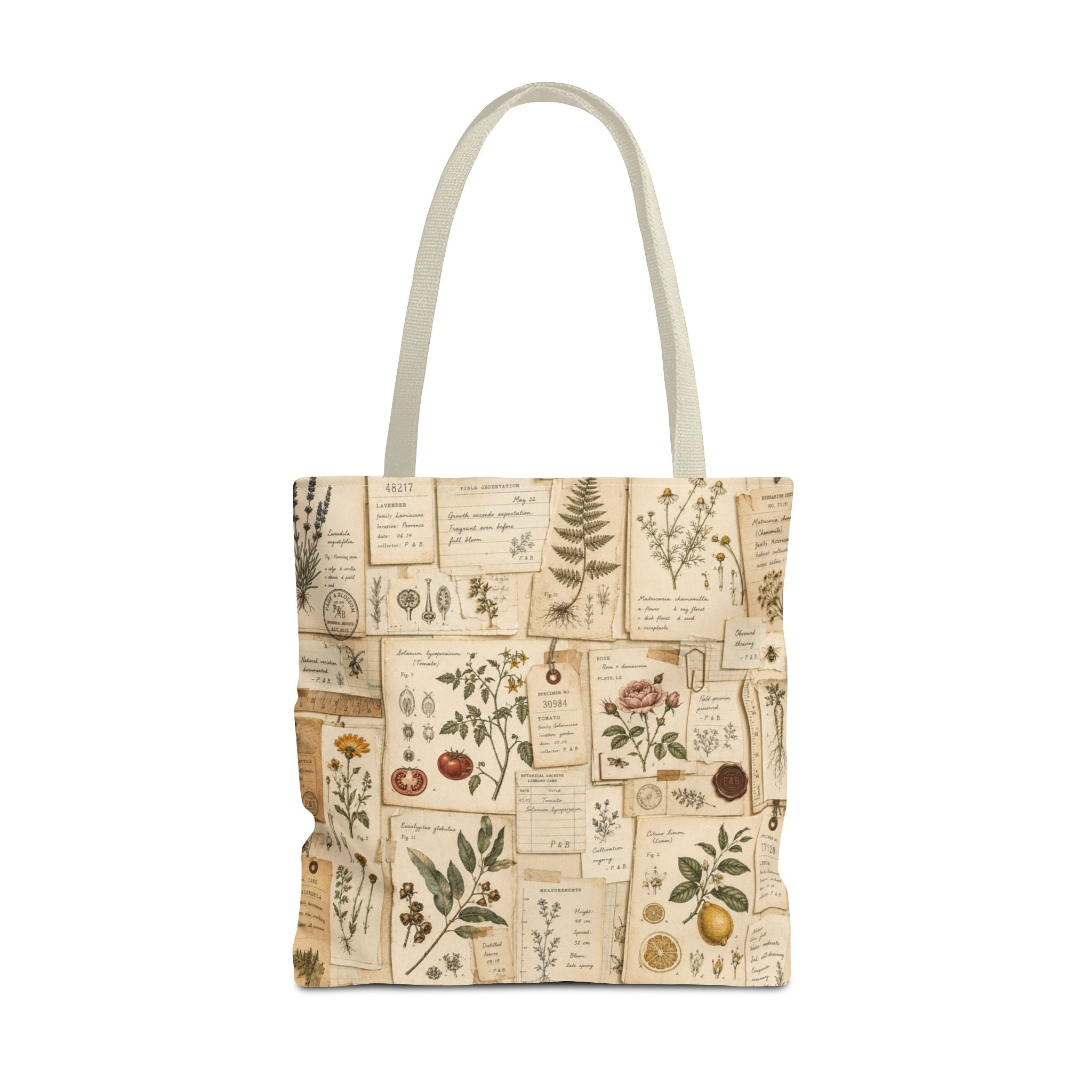 Vintage Botanical Studies Herbarium Tote Bag