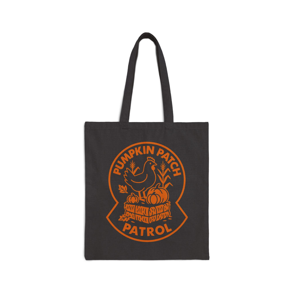 Pumpkin Patch Patrol Cotton Canvas Tote Bag
