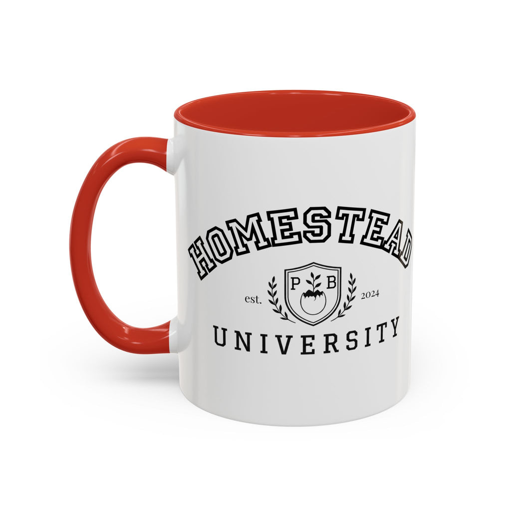 Homestead University Crest Accent Mug