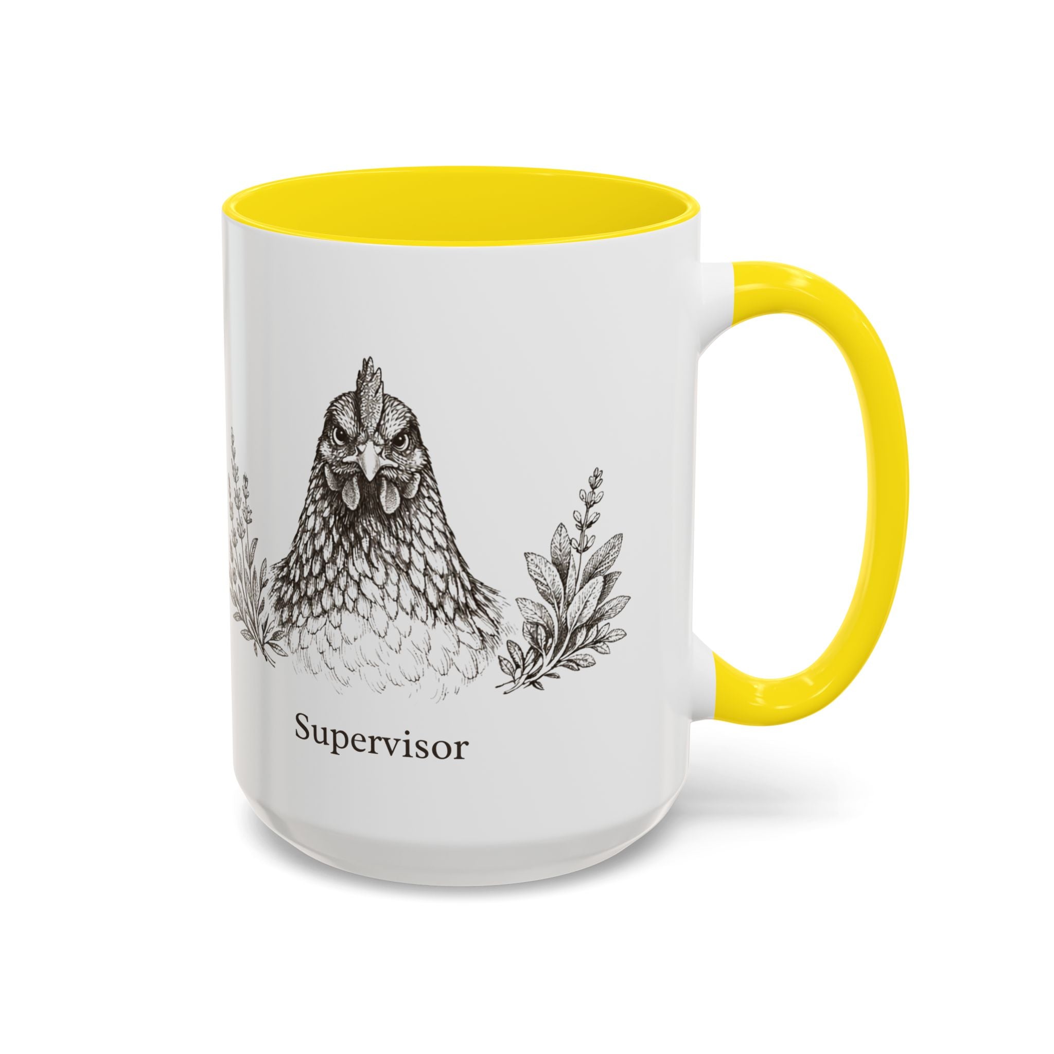 Chicken and Herb Supervisor Accent Coffee Mug
