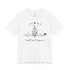Tend Your Frequency: Adjust Accordingly Moon Phase Botanical Tee