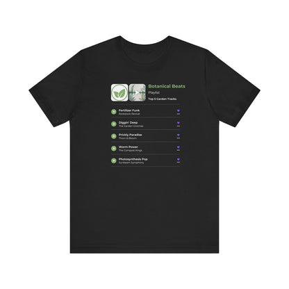 Botanical Beats Short Sleeve Tee - Your Garden Grooves Playlist