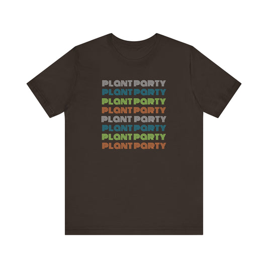 Get Your Grow On: Plant Party Retro Unisex Short Sleeve Tee