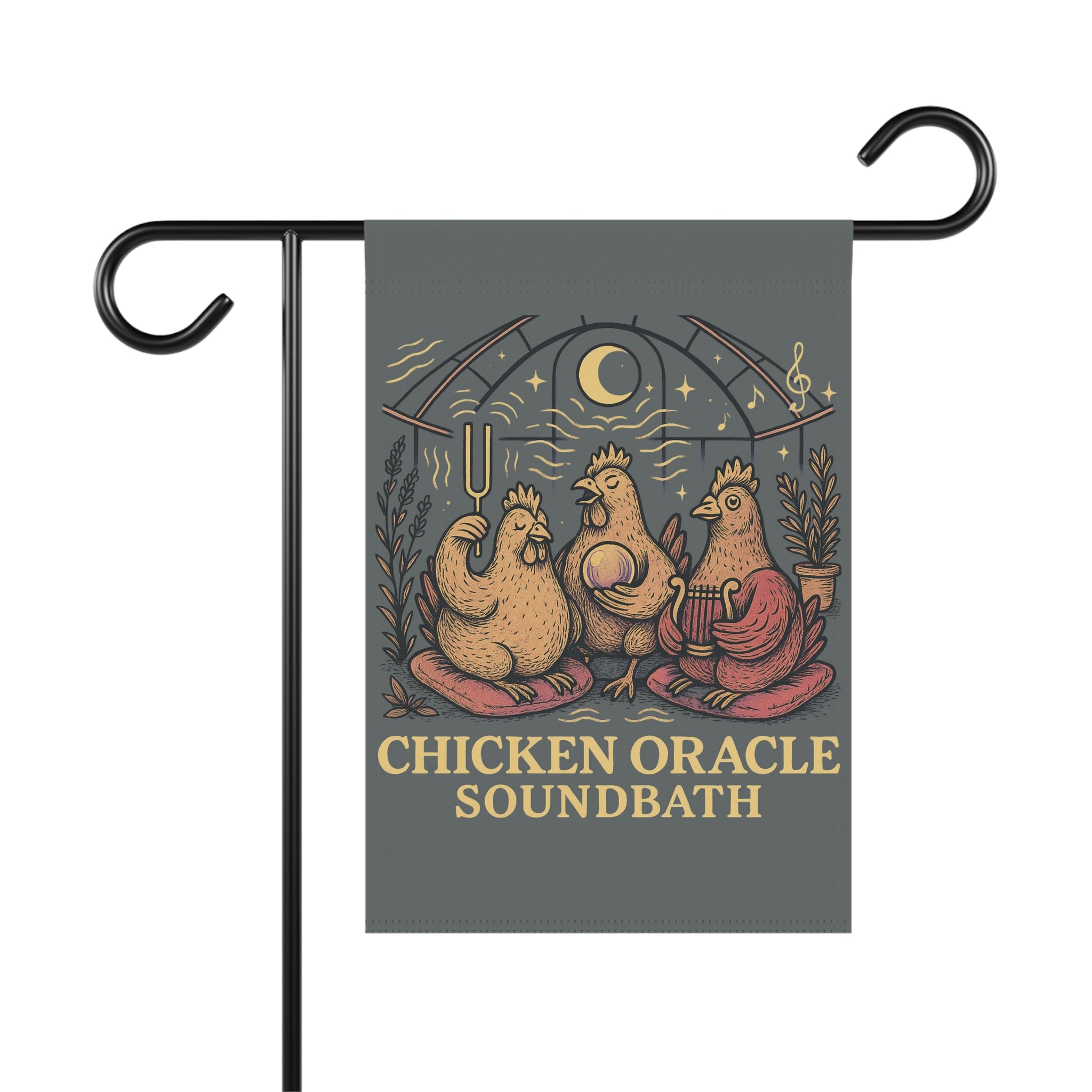 Chicken Oracle Soundbath Garden Banner