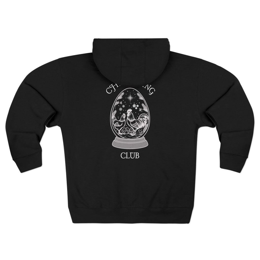Chickening Club Winter Wonderland Snow Globe Zip Hoodie