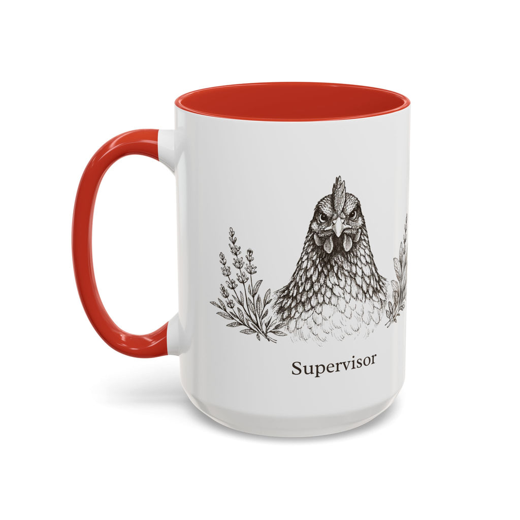 Chicken and Herb Supervisor Accent Coffee Mug