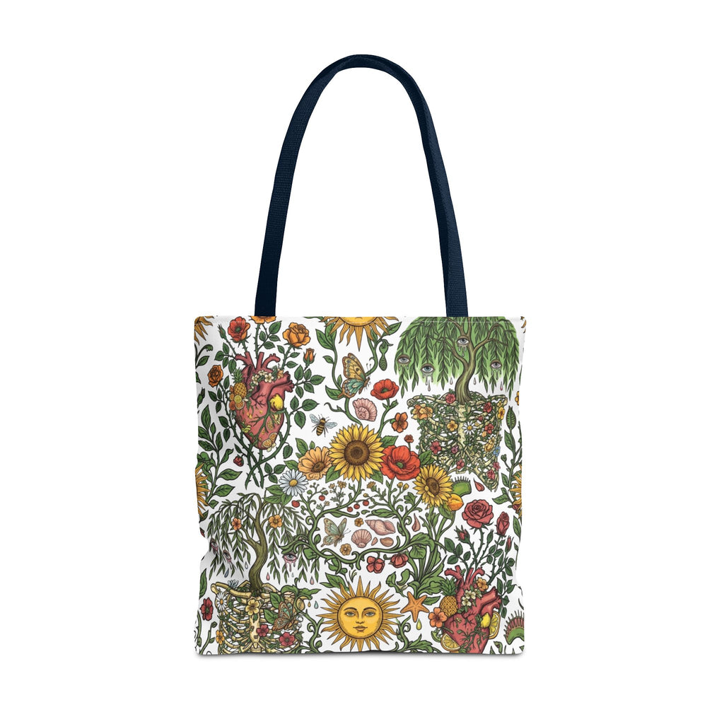 Sunny Anatomical Floral Fantasy Garden Eco Shopper Tote Bag