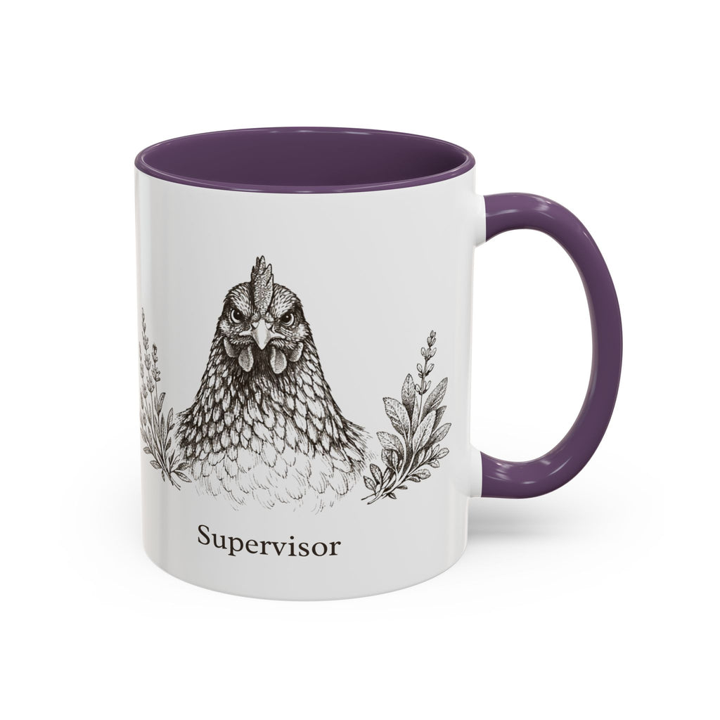 Chicken and Herb Supervisor Accent Coffee Mug
