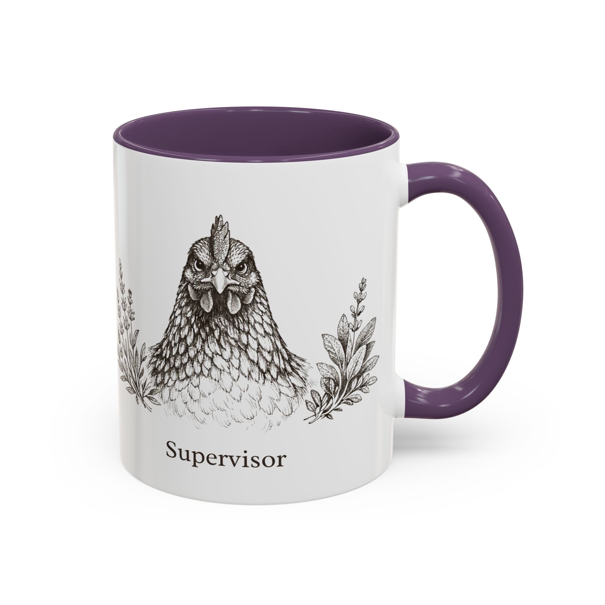 Chicken and Herb Supervisor Accent Coffee Mug