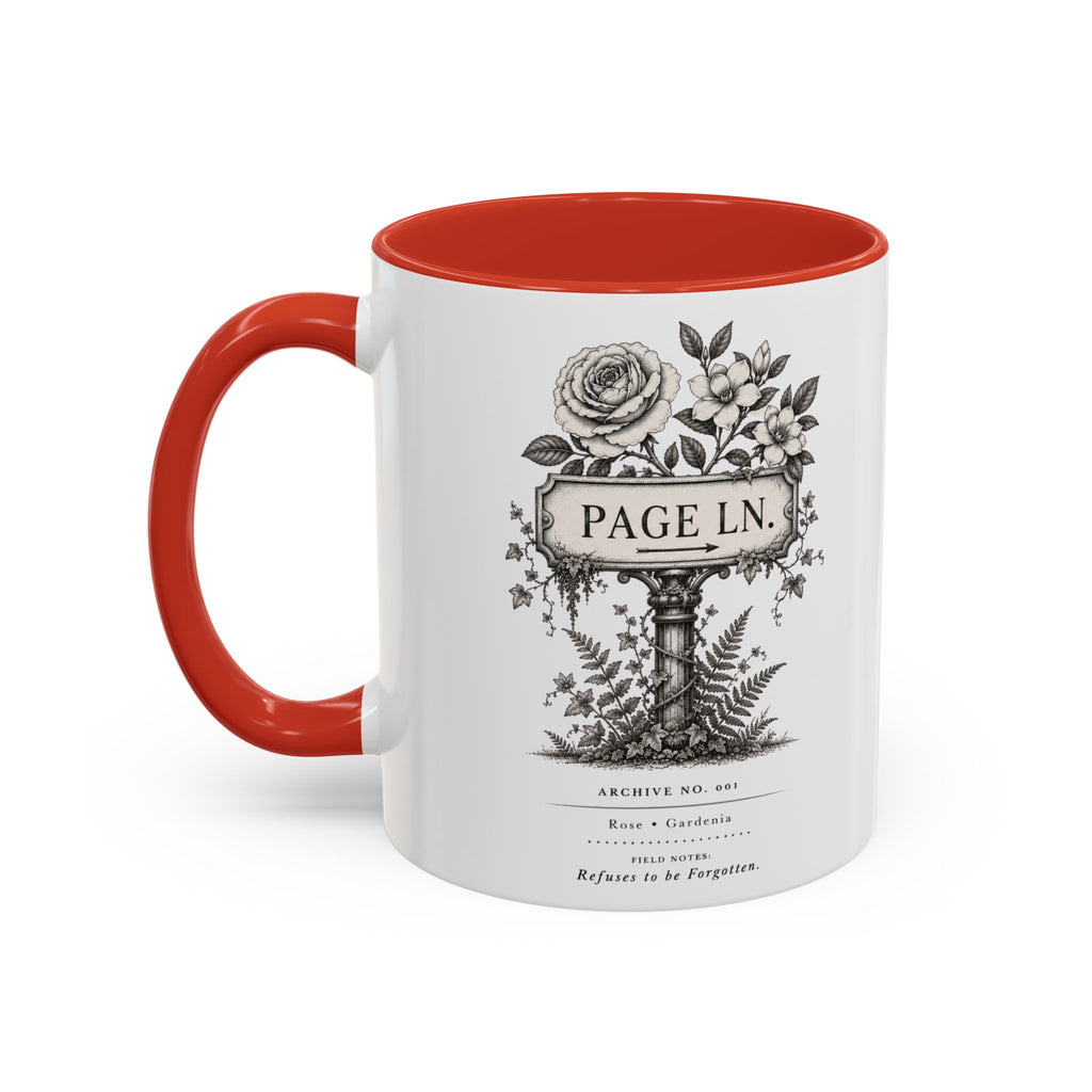 PAGE LN Vintage Floral Accent Mug