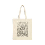 Taurus Chicken Bull Zodiac Coloring Canvas Tote Bag