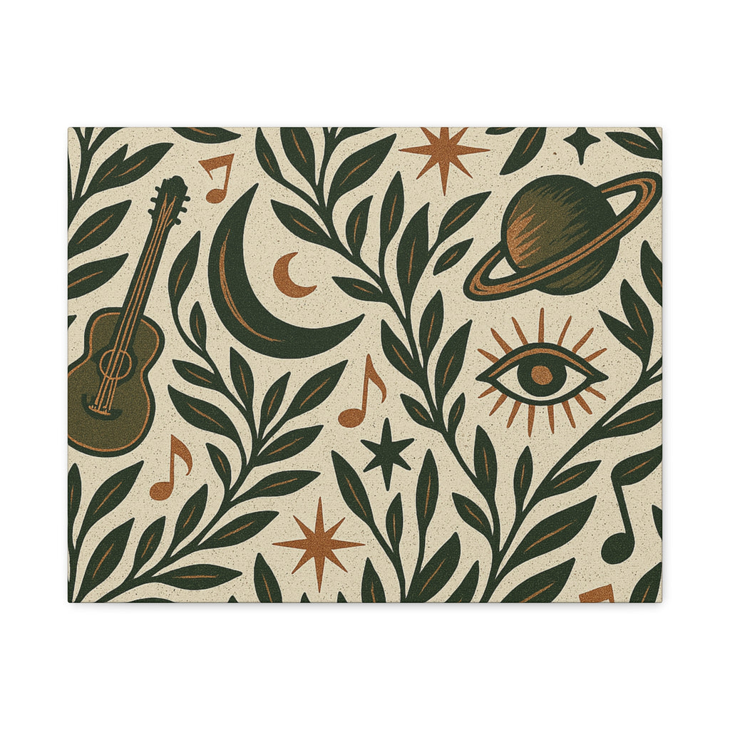 Celestial Soundscape Matte Canvas Wall Art for the Wild-Hearted